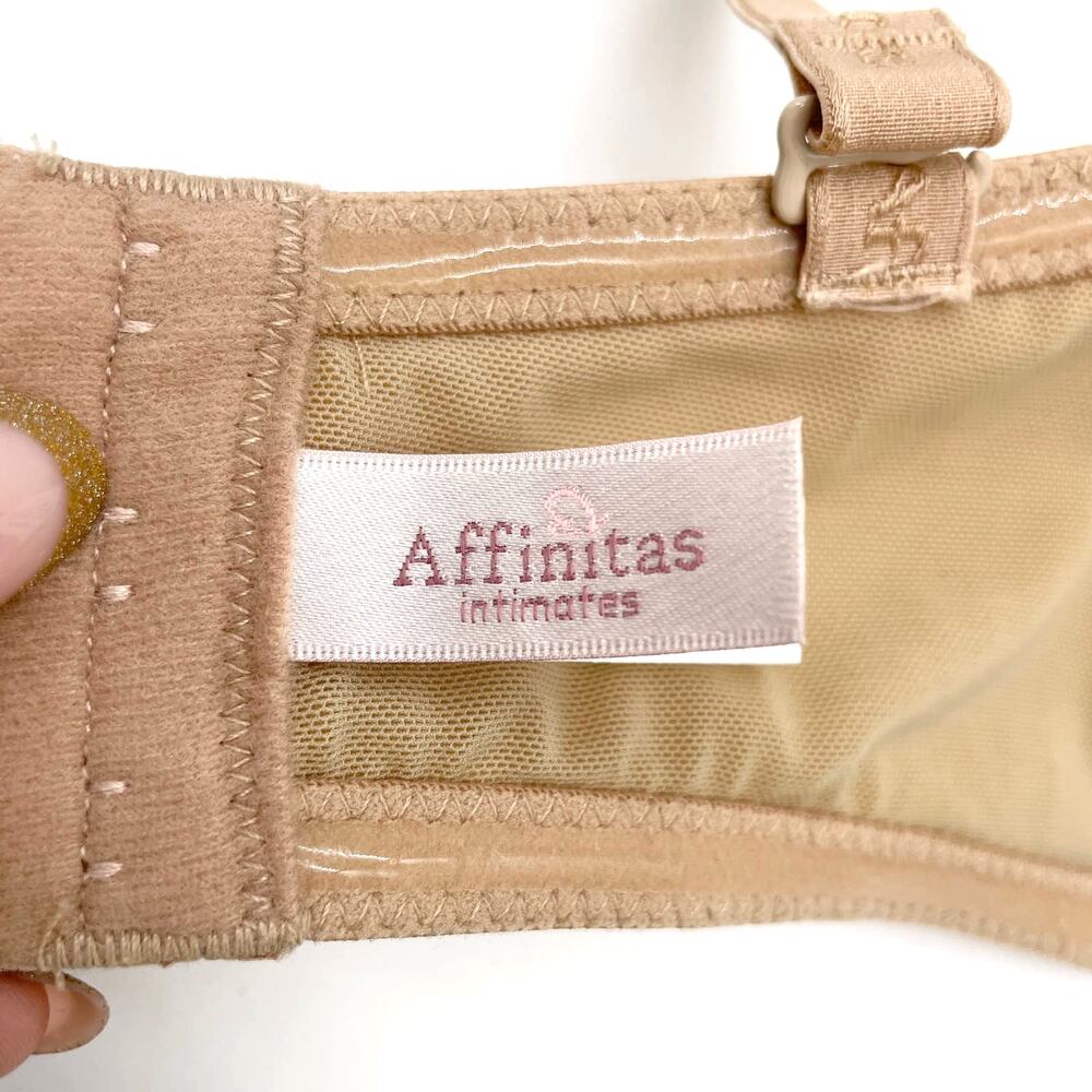 Affinitas Intimates Womens 34DD Push Up Bra Molded Convertible Beige Underwire - Picture 8 of 10